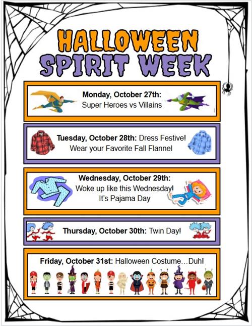 Halloween Spirit Week